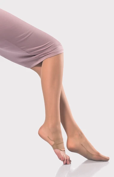 Ten Rengi Külotlu Abdest Çorabı - Resim 2