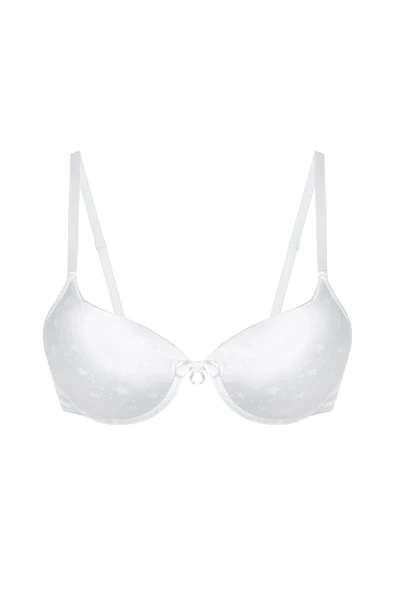 Beyaz Yıldız Desenli Hafif Destekli Sütyen ürün görseli 1