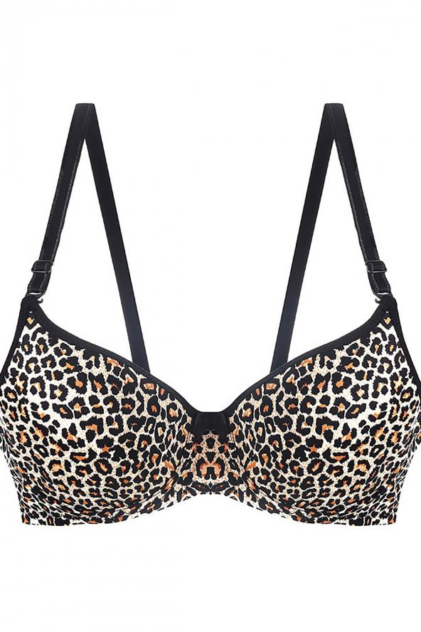 Leopar Sayda Desteksiz Sütyen - 3