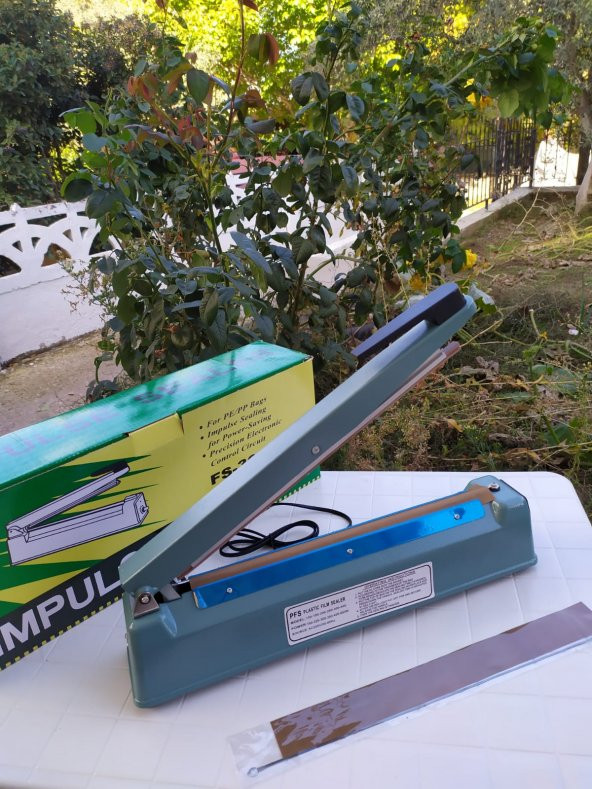 30 CM DEMİR GÖVDE-POŞET AĞZI YAPIŞTIRMA KAPAMA MAKİNESİ-REZİSTANS VE TEFLON HEDİYELİ