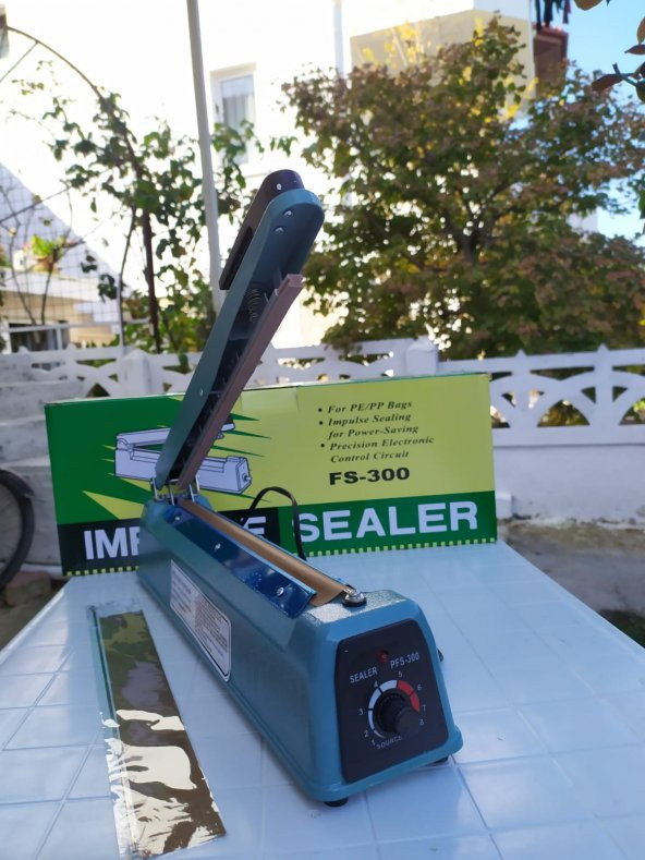 40 CM METAL GÖVDE POŞET AĞZI YAPIŞTIRMA MAKİNESİ-YEDEK REZİSTANS VE TEFLON HEDİYELİ - 2