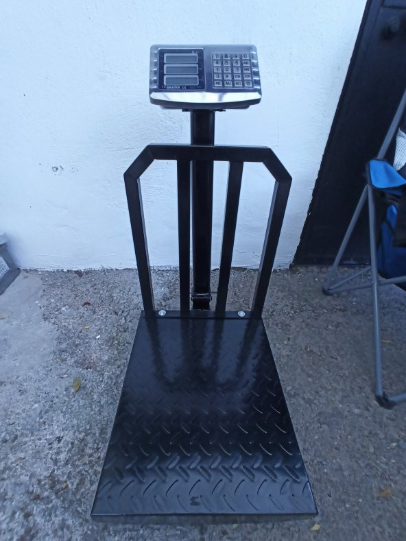 300 Kg-50x40 cm-1.kalite Terazi-Bariyerli-Şarjlı-Katlanır Kantar-2 Yıl Garantili - 2