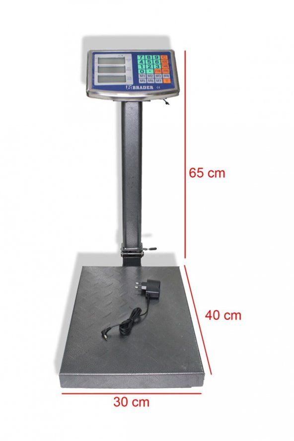 Brader 150 Kg Kantar Elektronik Terazi-30x40 cm