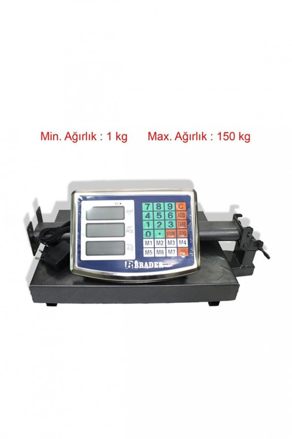 Brader 150 Kg Kantar Elektronik Terazi-30x40 cm - Resim 2