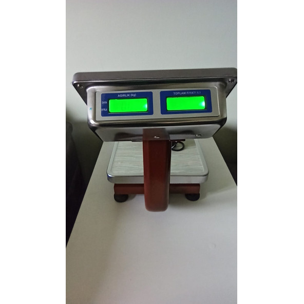 100 Kg Akülü Fiyat Hesaplı Elektronik Terazi Şarjlı Katlanır Boyunlu Kantar - 2