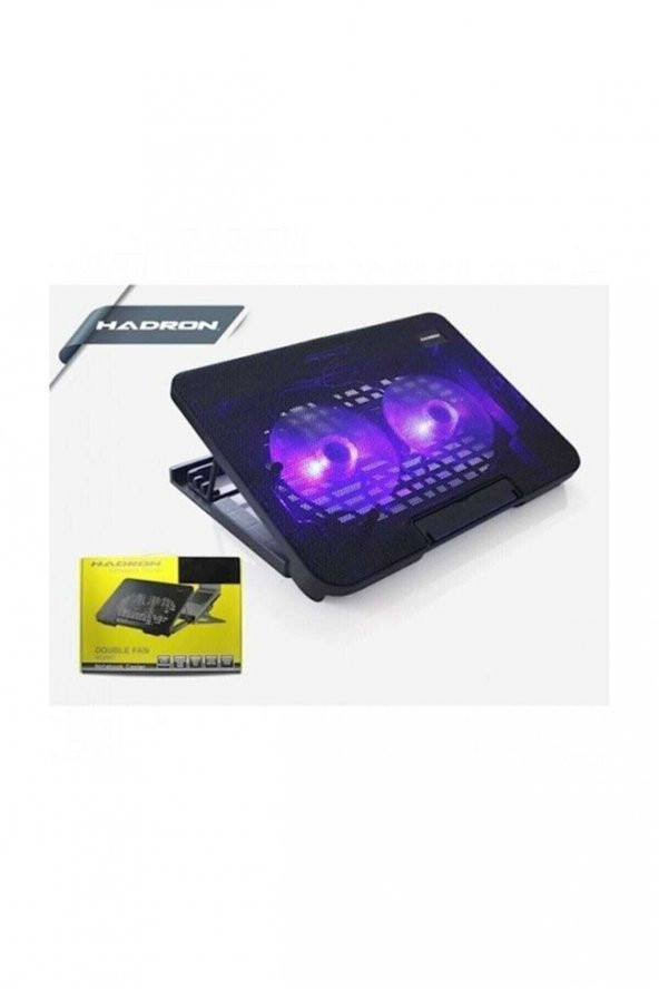 HADRON Hd2007 Ledli 2 Fanlı Notebook Soğutucu - 2