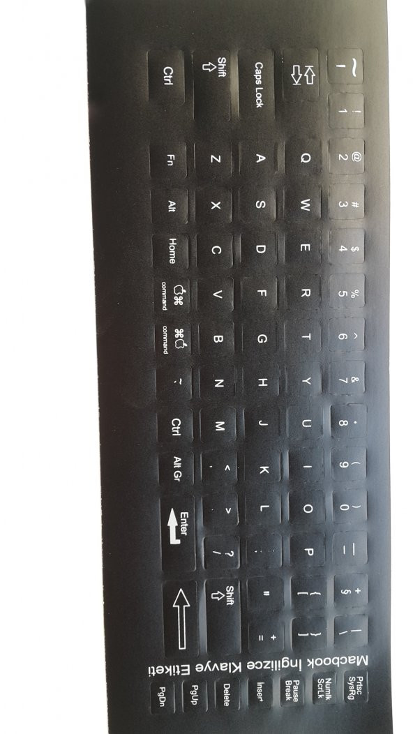 Brs 10 ADET BEYAZ ETİKET NOTEBOOK KLAVYE Q TÜRKÇE STİCKER BEYAZ - 10 ADET