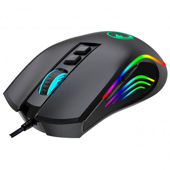 Gametech Prime Makro Tuşlu 12800 DPI RGB Led Işıklı Gaming Oyuncu Mouse
