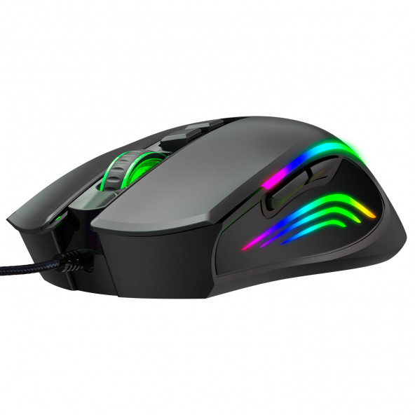 Gametech Prime Makro Tuşlu 12800 Dpı Rgb Led Işıklı Gaming Oyuncu Mouse - 4