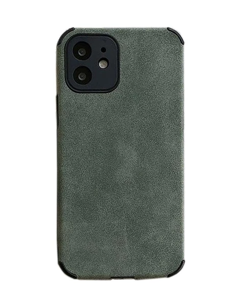 iPhone 11 Pro Max Köşe Korumalı Antik Deri Telefon Kılıfı - Resim 4