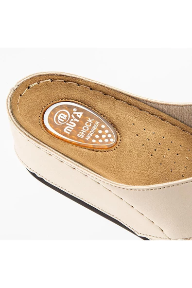 Muya Byblos Anatomik Taban Jel Destekli Topuk Dikeni Dört Mevsim Kadın Terlik - 7