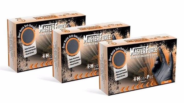 Master Force Nitril Sağım Eldiveni Ekstra Kalın 50 li Paket