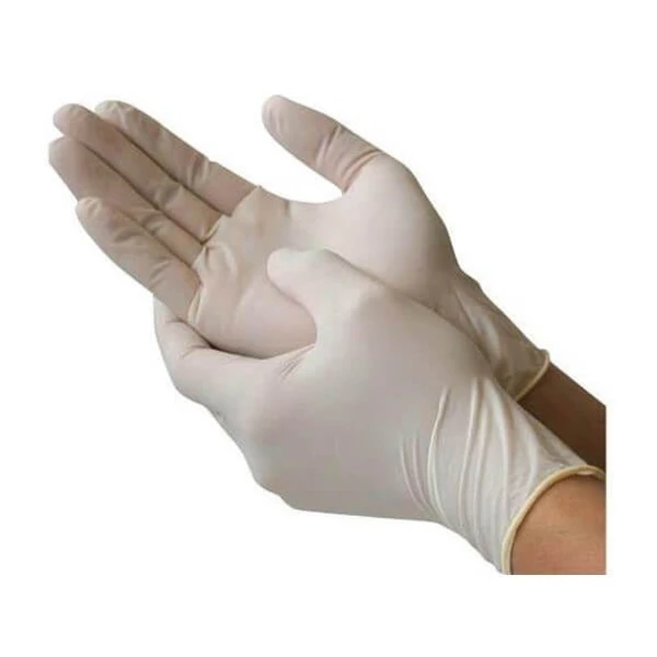 Small Beden Pudrasız Lateks Muayene Eldiveni 100 lü - 2