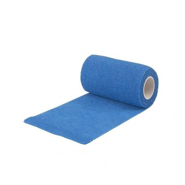 Elastik Yapışkanlı Coban Renkli Bandaj 10 cm x 4,5 mt Mavi - 2