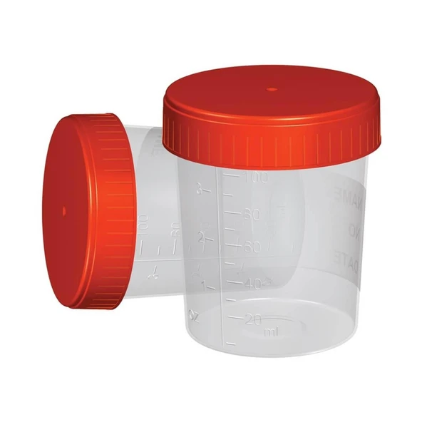 Plastik Numune Kabı Steril 100 ml