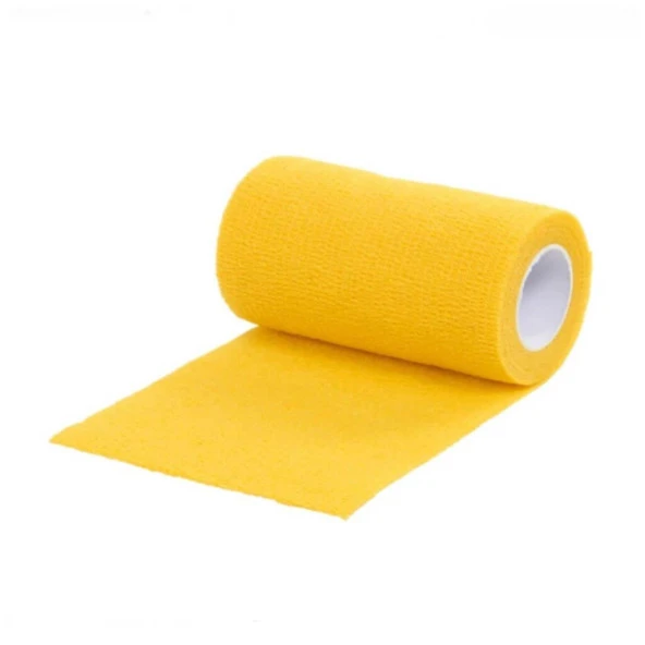 Elastik Yapışkanlı Coban Renkli Bandaj 10 cm x 4,5 mt Sarı - 2