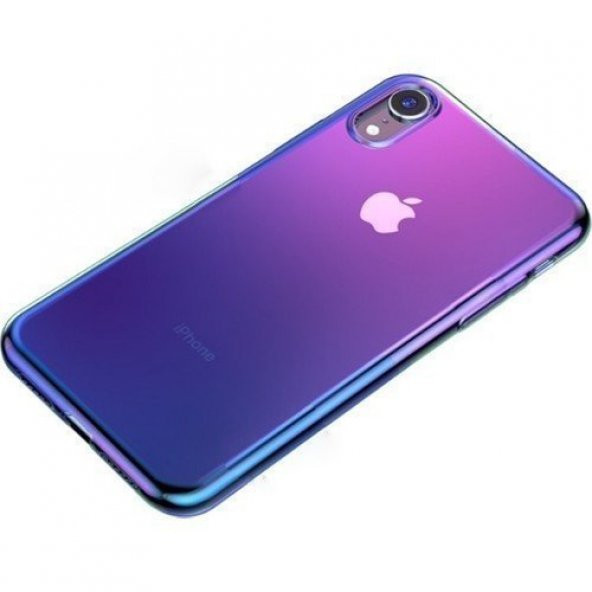 Baseus Apple iPhone XR 6.1 Glow Case Şeffaf Silikon Kılıf WIAPIPH61-XG01
