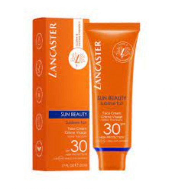 Lancaster Sun Beauty Yüz Kremi SPF30 Güneş Sonrası Yüz Bakım Kremi 50 ML