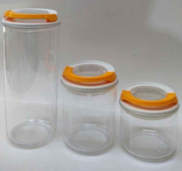 Bosfor Hauseware Vakumlu Erzak Kabı 3lü Set D-6 - 3