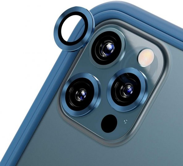 Apple iPhone 12 ​​​​Kamera Temperli Renkli Cam Lens Koruyucu