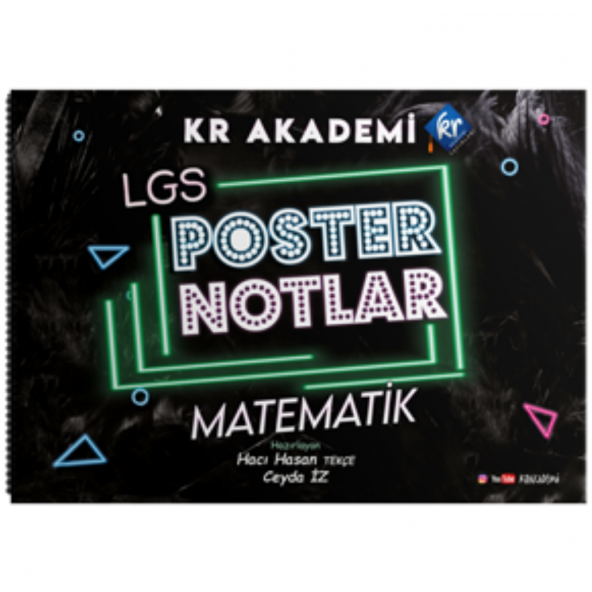 2024 LGS Matematik Poster Notları KR Akademi Yayınları