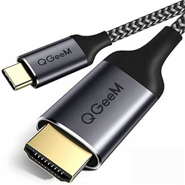 Qgeem QG-UA09 Type-C To HDMI Kablo 1.8M 4K 60 Hz