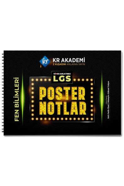 LGS Fen Bilimleri Poster Notları KR Akademi Yayınları - 1
