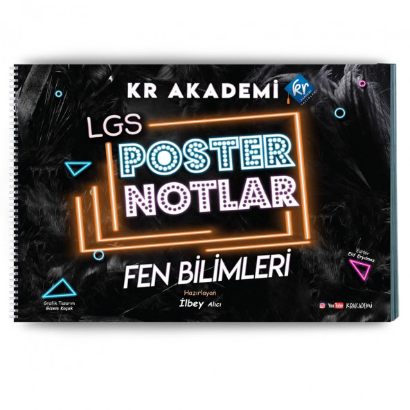 LGS Fen Bilimleri Poster Notları KR Akademi Yayınları