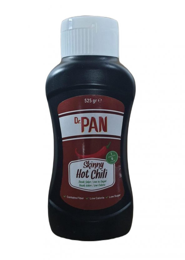 Dr Pan Hot Chili Sos 525 gr Düşük Kalorili Acı Biber Sosu