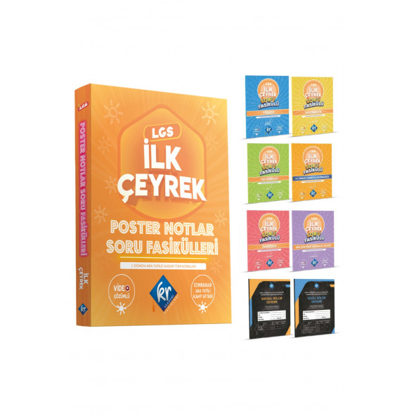 LGS Poster Notlar Soru Fasikülleri İlk Çeyrek Kr Akademi Yayınları