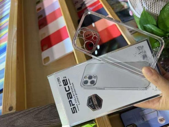 iPhone 13 Pro Space 2 Şeffaf Kamera Korumalı Cep Telefonu Kılıfı - Resim 5