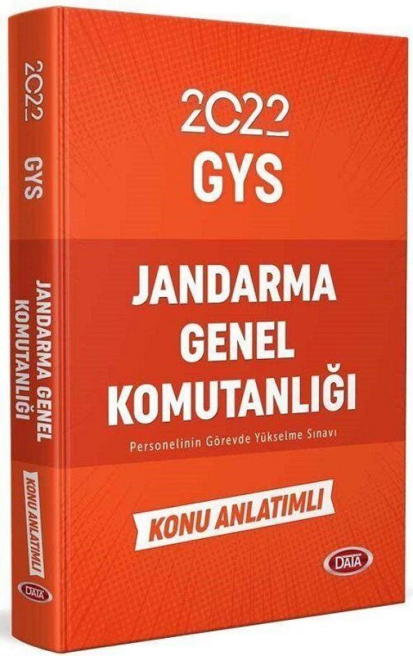 2022 GYS Jandarma Genel Komutanlığı Konu Anlatımlı Data Yayınları - 1