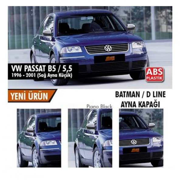 Volkswagen Passat B5,5 Piano Black Yarasa Ayna Kapağı 1996-2001