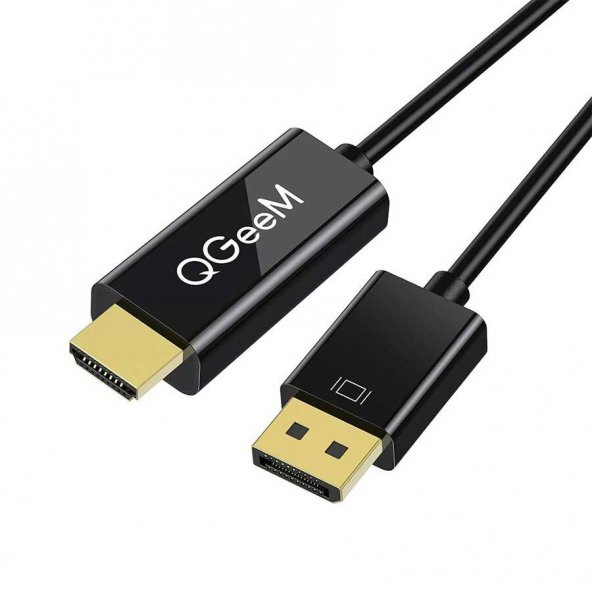 Qgeem QG-HD22 Display Port To HDMI Kablo 1.83M 4K