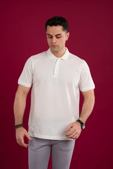 ECER REGULAR FİT LACOST KUMAŞ POLO YAKA PAMUKLU ERKEK T-SHİRT - 12