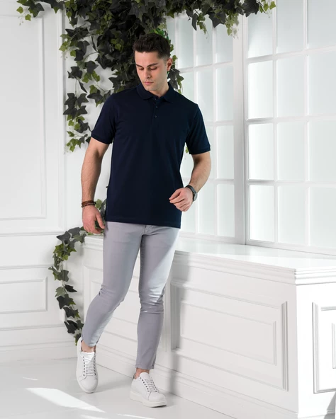 ECER REGULAR FİT LACOST KUMAŞ POLO YAKA PAMUKLU ERKEK T-SHİRT - 6