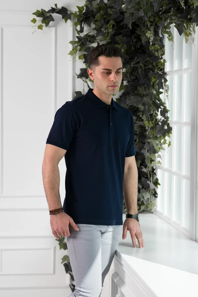 ECER REGULAR FİT LACOST KUMAŞ POLO YAKA PAMUKLU ERKEK T-SHİRT - 7