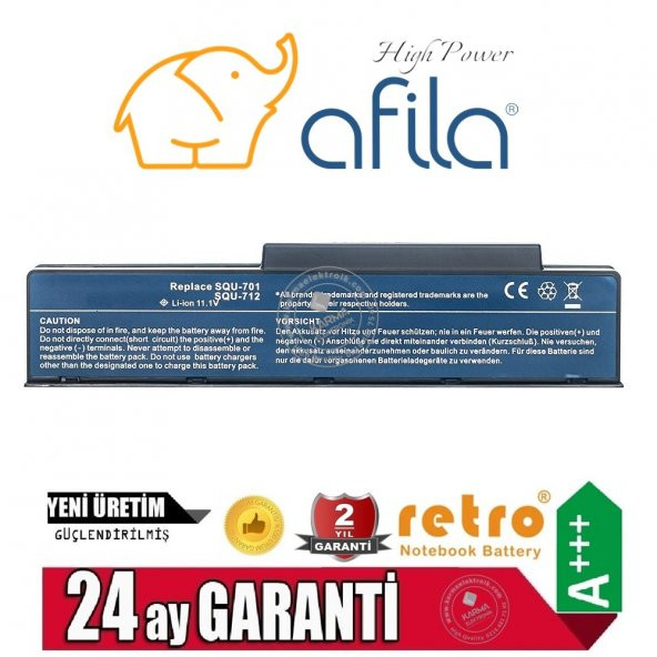 Benq JoyBook R43, R43C, R43E Notebook Bataryası - Pili - 2