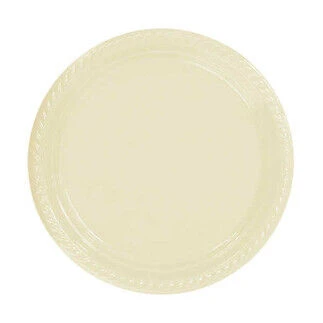 Benim Marifetlerim Krem Plastik Tabak 25 Adet 22 cm ürün görseli