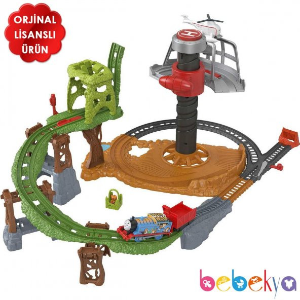 Orjinal Fisher Price Thomas ve Arkadaşları Sodor Safari Kurtarma Görevi Thomas&Friends GXH06