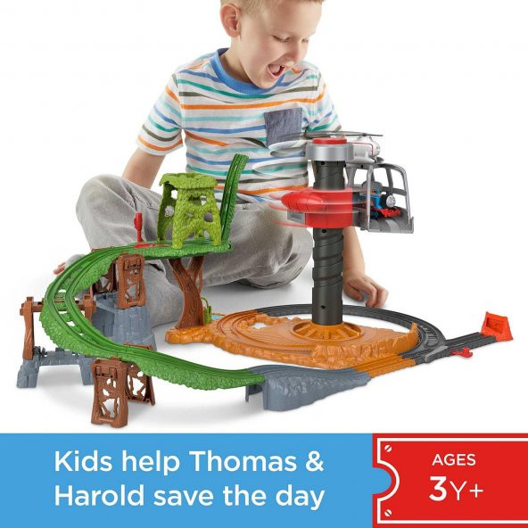 Orjinal Fisher Price Thomas ve Arkadaşları Sodor Safari Kurtarma Görevi Thomas&Friends GXH06 - 5