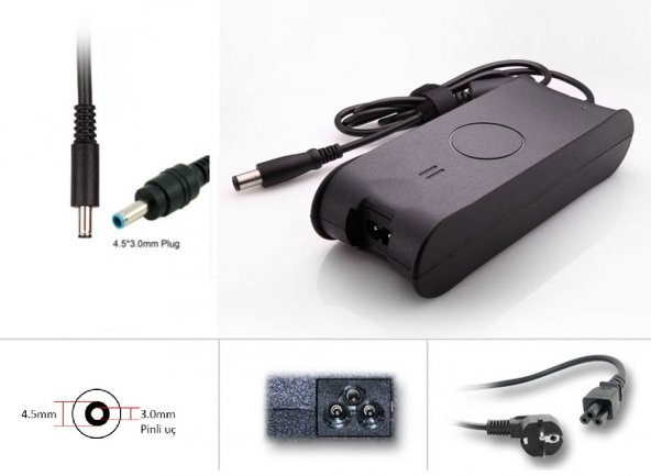Dell 15-3000 Adaptör Cihazı, Şarj Aleti (65W) - 3