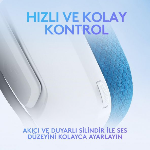 Logitech G335 Kablolu Kulak Üstü Oyuncu Kulaklığı Beyaz 981-001018 - 4