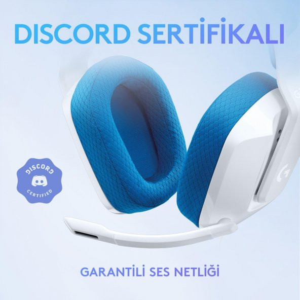 Logitech G335 Kablolu Kulak Üstü Oyuncu Kulaklığı Beyaz 981-001018 - 7
