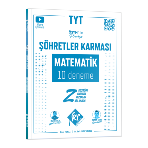 TYT Şöhretler Karması Matematik 10 Deneme KR Akademi Yayınları