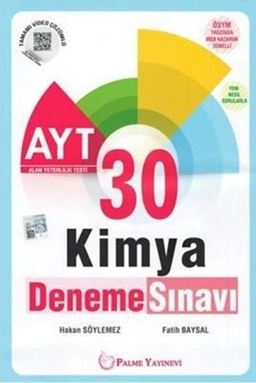 AYT Kimya 30 Deneme Palme Yayınları