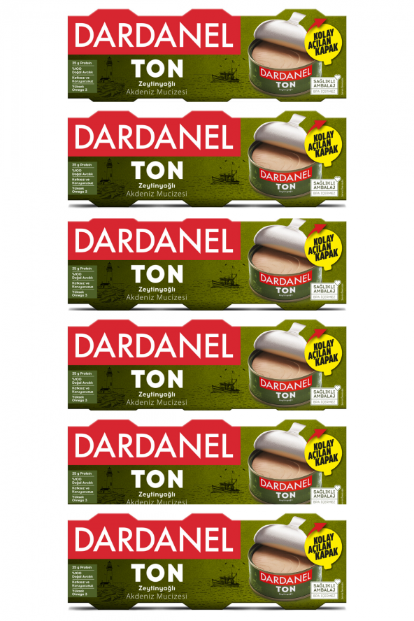 Dardanel Zeytinyağlı Ton Balığı 3 x 75 G 6lı Paket