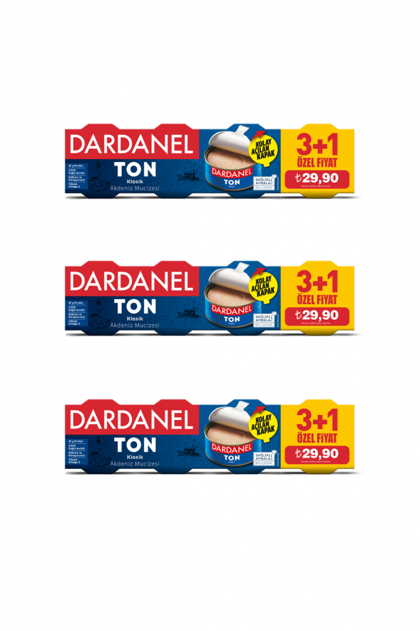 Dardanel Ton Balığı 4 x 75 G 3Lü Paket