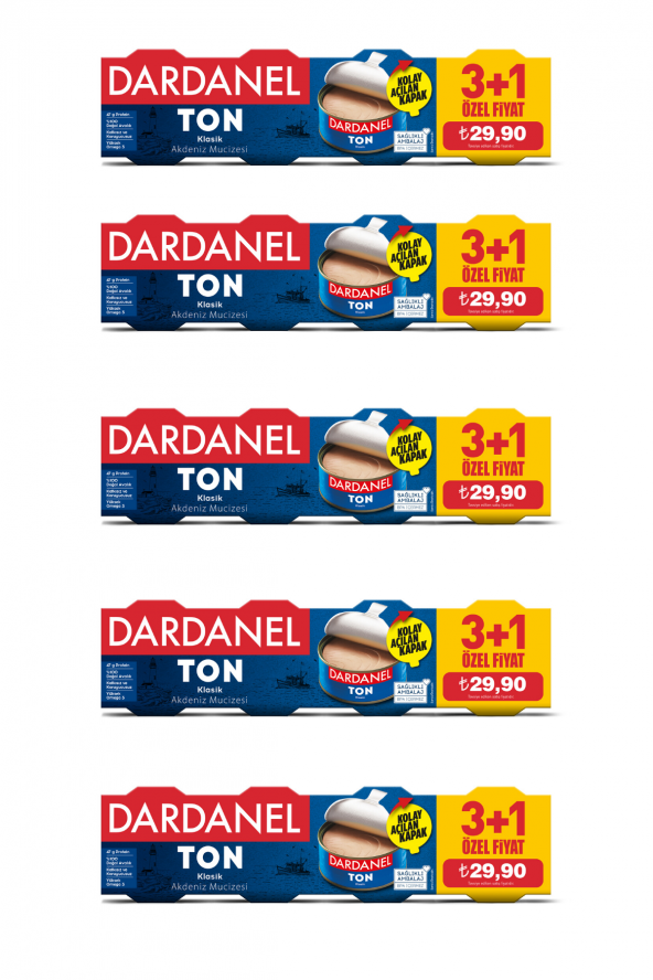 Dardanel Klasik Ton Balığı 4 x 75 G 5li Paket
