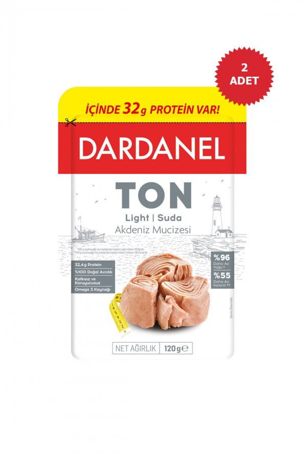 Dardanel Light Ton Balığı Poşet 2 x 80 G
